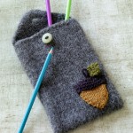 Felted Pencil Case