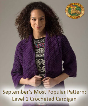 Glamour Jacket Pattern (Knit) - Version 1 – Lion Brand Yarn