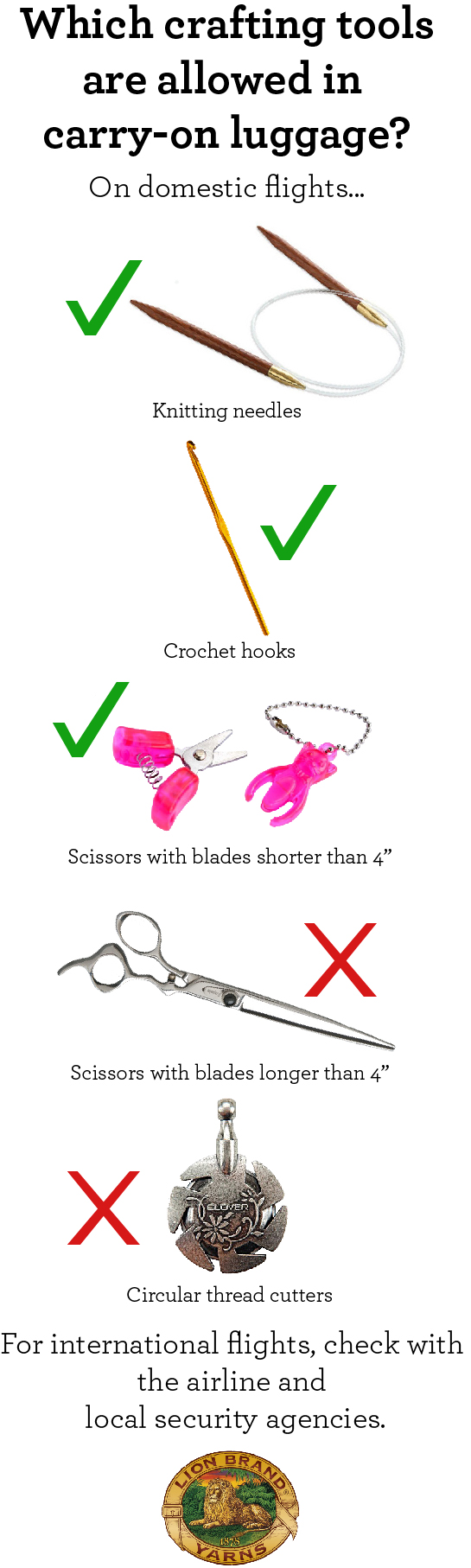 TSA Approved Scissors - The Flying Needles