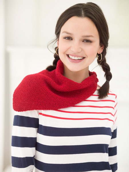 Knit Independence Day Kerchief