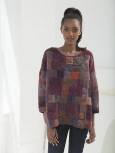 Knit Painterly Mitered Pullover