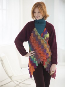 Knit Eclectic Entrelac Cardigan