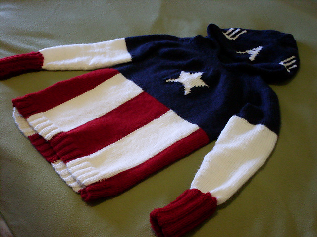 Knit Captain America Knit Hoodie