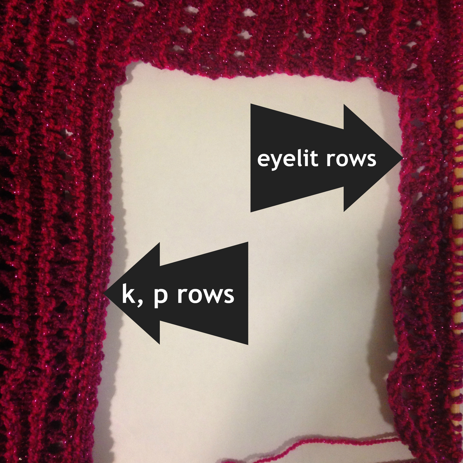 k p rows and eyelit rows