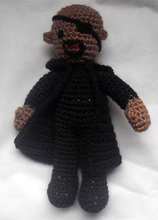 Crochet Nick Fury from the Avengers