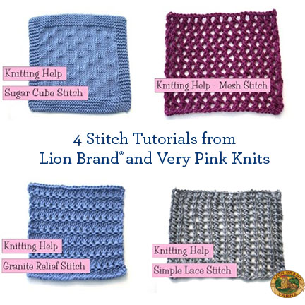 Mesh Knitting Stitch Patterns - Knitting Kingdom