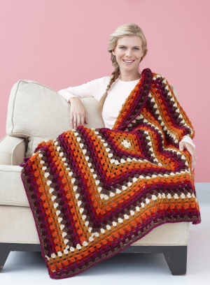 9 Log Cabin Afghan Patterns to Celebrate Log Cabin Day | Lion Brand ...