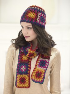 Crochet Hat & Scarf Set L32090a