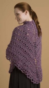 Knit Easy Triangle Shawl