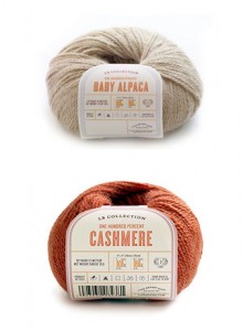 Baby Alpaca (top) and Cashmere (bottom)