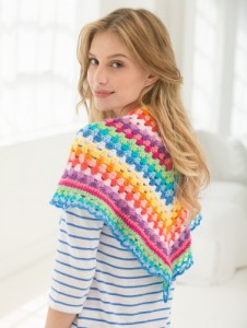 Crochet V-Shaped Striped