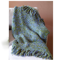 Knit Fast Finish Throw in Jiffy®
