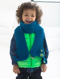 Crochet Dinosaur Scarf in Vanna's Choice®
