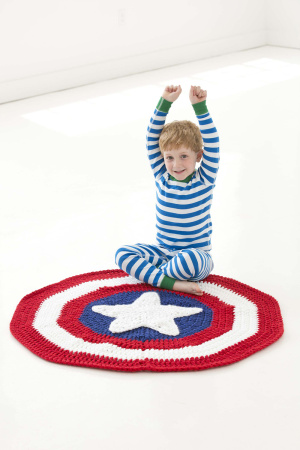Crochet Little Super Hero Blanket in Hometown USA®