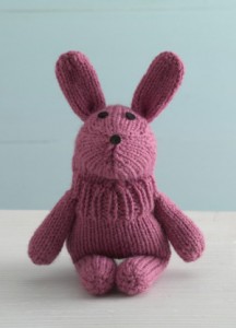 Knit Bouncy Bunny Sock Critter
