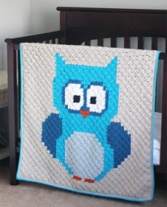 Baby Owl Corner-to-Corner C2C Blanket