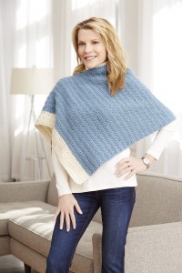 Simple Two-Color Poncho
