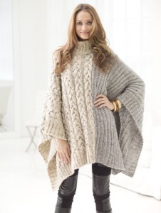 Chatsworth Cable Poncho Knit