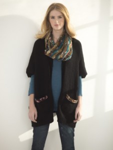 Easy Rectangle Cardigan and Cowl Knit