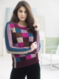 Color Grid Pullover Knit