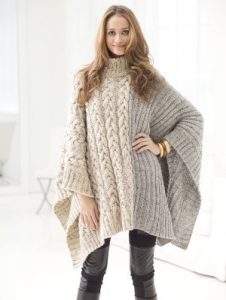Chatsworth Cable Poncho 