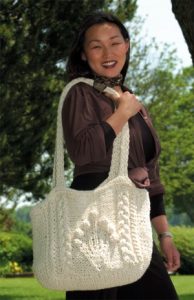 Knitted Flower Bag Pattern