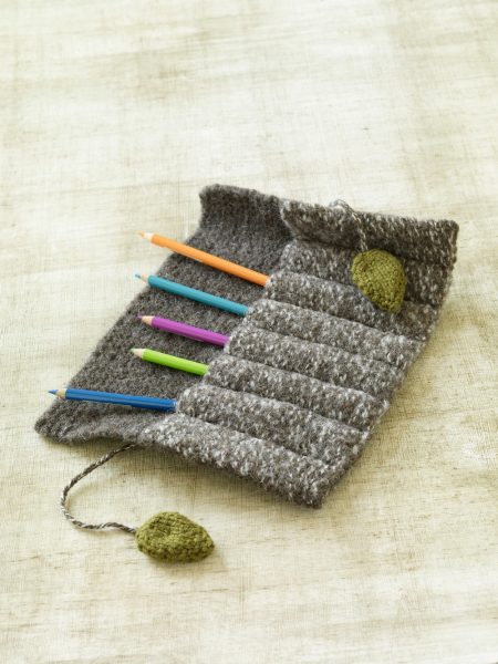 Felted Roll-Up Pencil Case