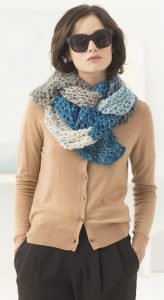 Selene Colorblock Scarf (Crochet)