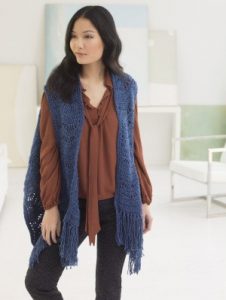 Sorrento Rippled Shrug (Crochet)