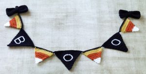 Halloween Pennants (crochet)