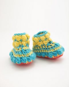 Puff Stitch Booties (Crochet)