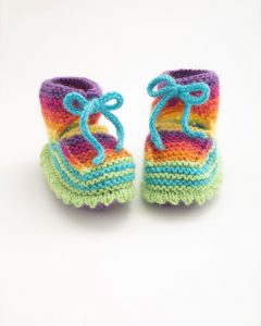 Rainbow Booties (Knit)