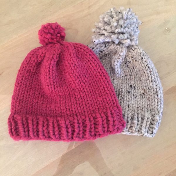 Improvised versions of the knit hat