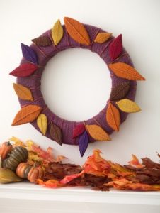 Thanksgiving-Leaves-Of-Yarn-Wreath