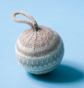 Fair Isle Felted Ornament (Knit)