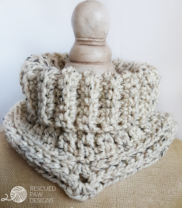 Cara Cowl (Crochet) by Rescued Paw Designs