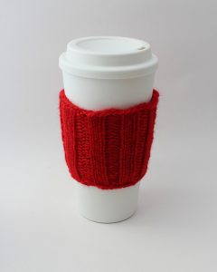 Simple Coffee Cup Cozy Knit
