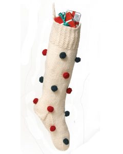 Decorated Christmas Stocking (Knit)
