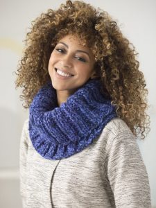 One Ball Ribbed Cowl (Knit)