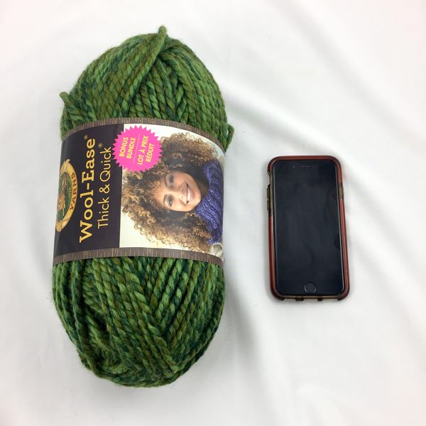 Wool-Ease Thick & Quick Bonus Bundle and Smartphone