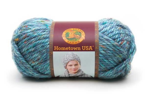 Hometown® Yarn  Lion brand yarn, Red yarn, Easy crochet blanket