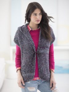 Powder Ridge Hooded Vest Knit