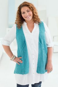 Curvy Girl Drapey Vest Crochet