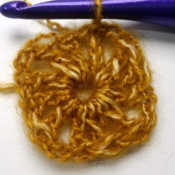 Crocheting Granny Afghan/Shawl Step 2