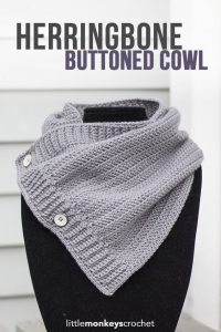 Herringbone Buttoned Cowl