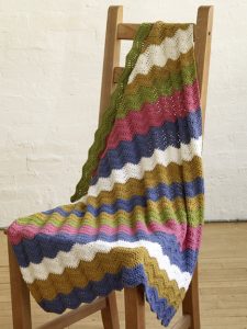 spring ripple afghan