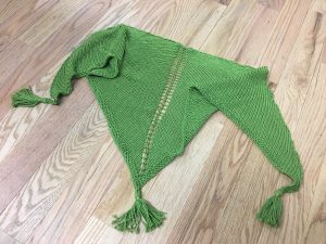 how to knit a triangle shawl