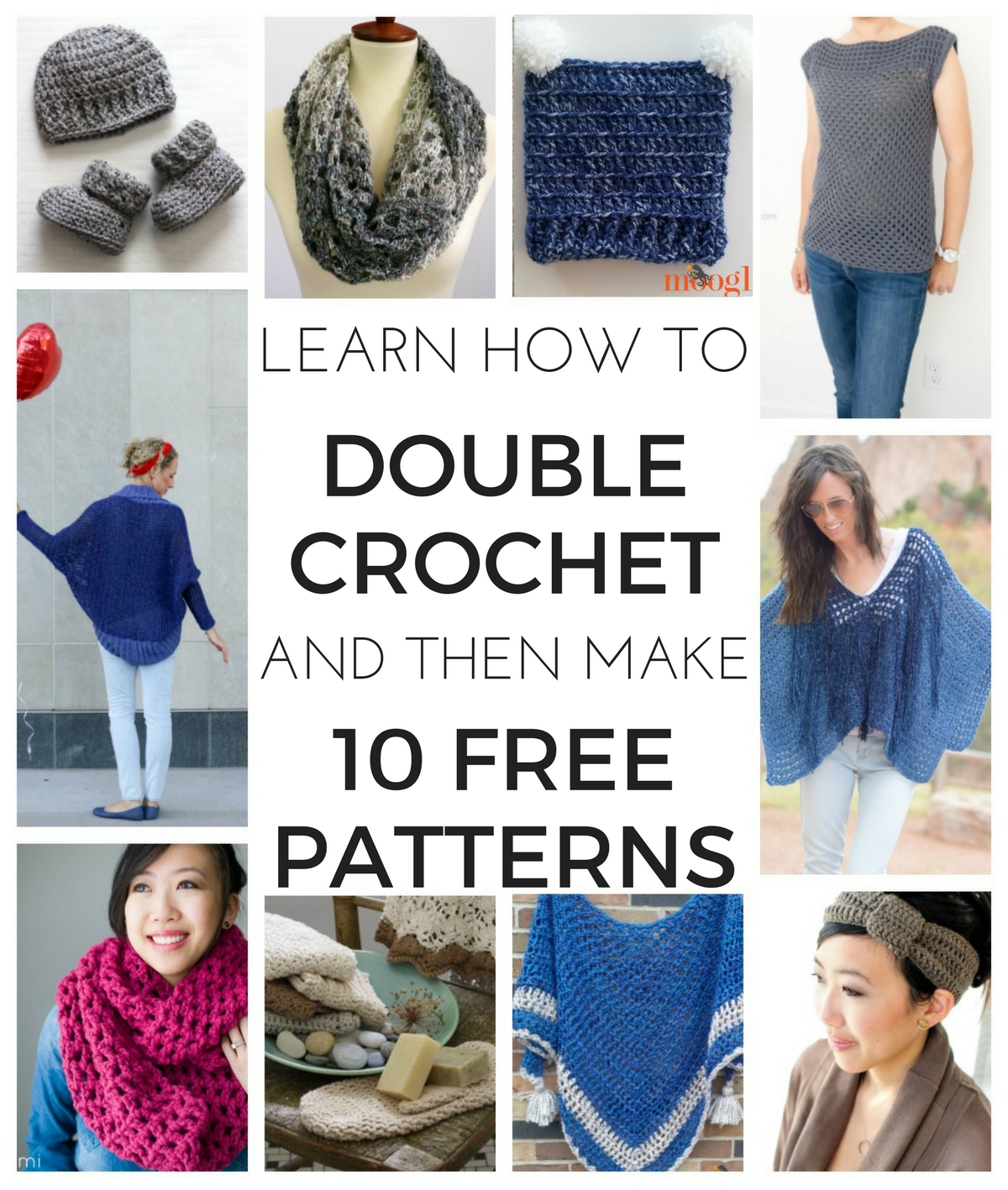 Learn Double Crochet with Moogly Lion Brand Notebook