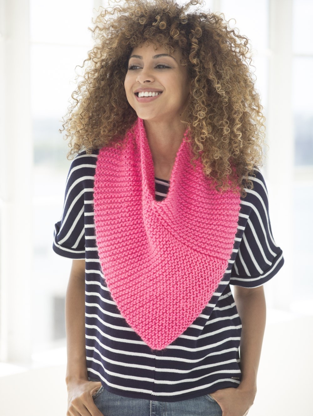Back to the Fuschia Knit Cowl