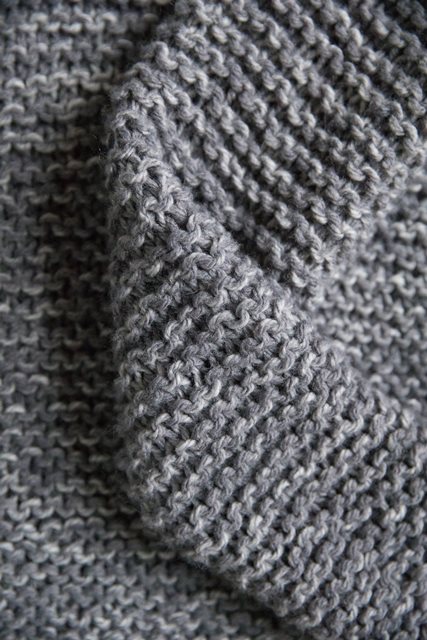Garter Stitch Pullover Detail